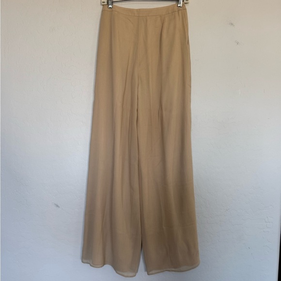 St. John Silk Wide Leg Trousers Women’s size 4 - Picture 6 of 11